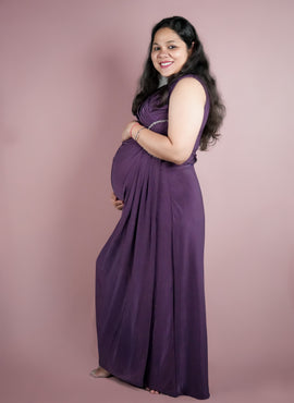 Mama bae purple dress