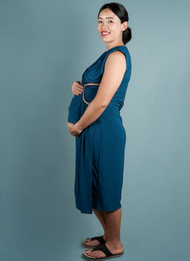 Teal Blue Hug Mama Dress
